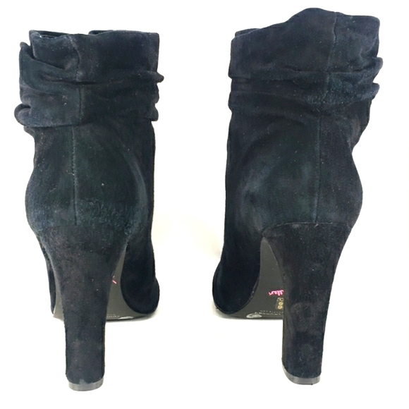 Kristin Cavallari Chinese Laundry Black Suede, Pull On Bootie Women's Size 7.5M - Picture 8 of 12